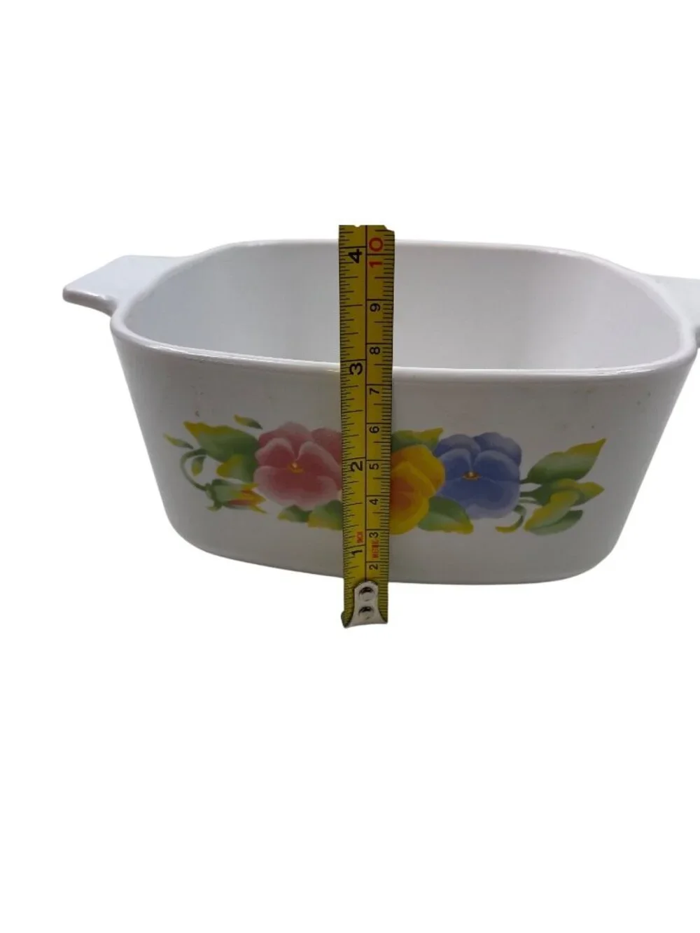 Corning Ware Casserole Dish Summer Blush Pansy Flowers A-1.5L No Lid
